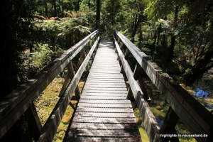 Brücke auf dem Wanderweg