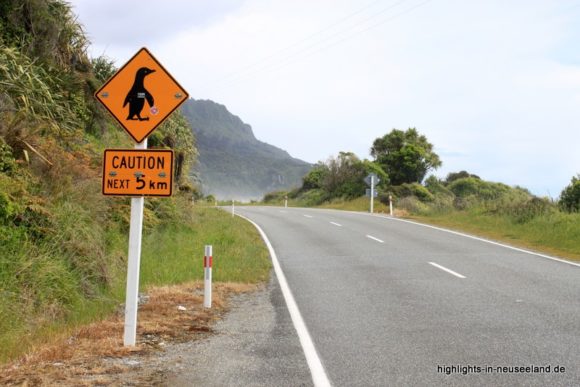 Route auf der Südinsel