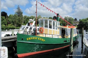 Dampfschiff am Lake Taupo